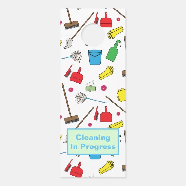 Spring Cleaning Door Hanger (Front)