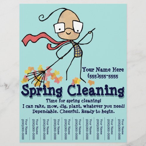 Spring Cleaning Yard Work Promotional flyer