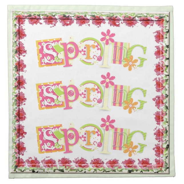 Spring Cloth Napkin (Front)