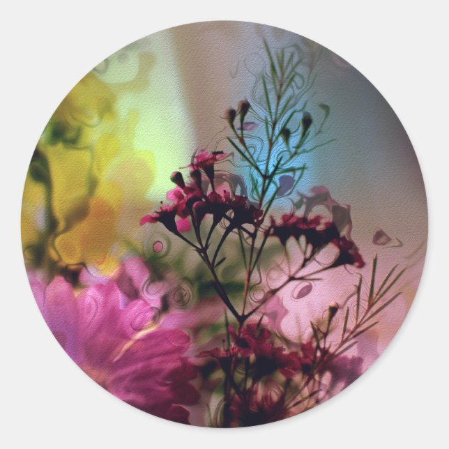 Spring Collection Classic Round Sticker (Front)