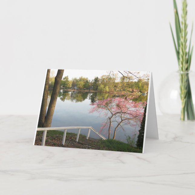 Spring color on Pine Lake #2 Card (Front)