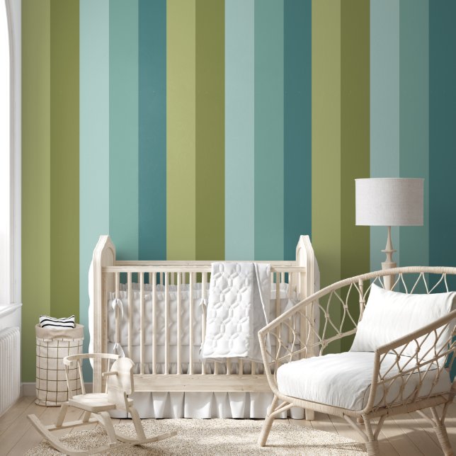 Spring color stripes pattern wallpaper  (Kids)