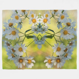 Spring color white daisies all around