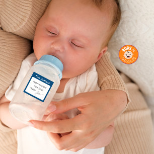 Spring-Colored Waterproof Baby Bottle Name Labels