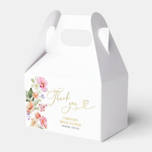 Spring Colorful Floral Bridal Shower Favor Box