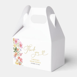 Spring Colorful Floral Bridal Shower Favor Box