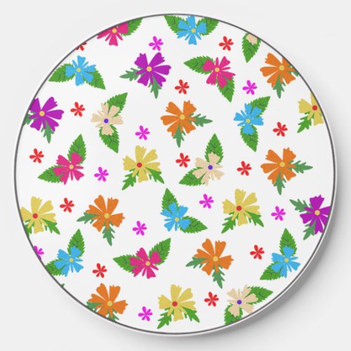 SPRING COLORFUL FLOWERS WIRELESS CHARGER 