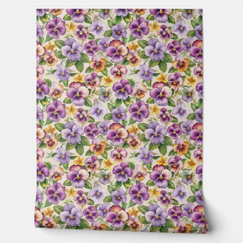 Spring colorful violets flowers purple floral wallpaper 