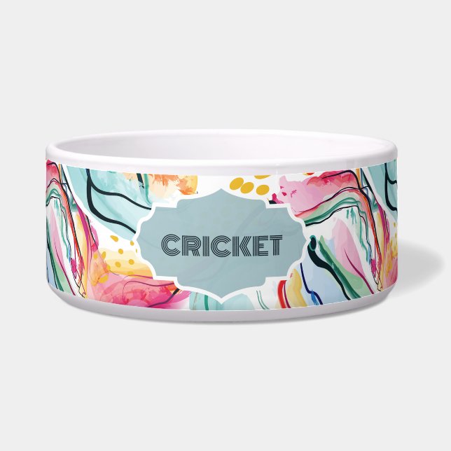 Spring Colors Abstract Colorful Background Bowl (Front)