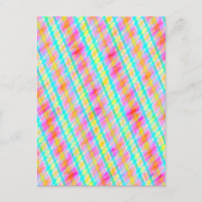 Spring Colours Multi Thread Digital Art Postcard (Front)