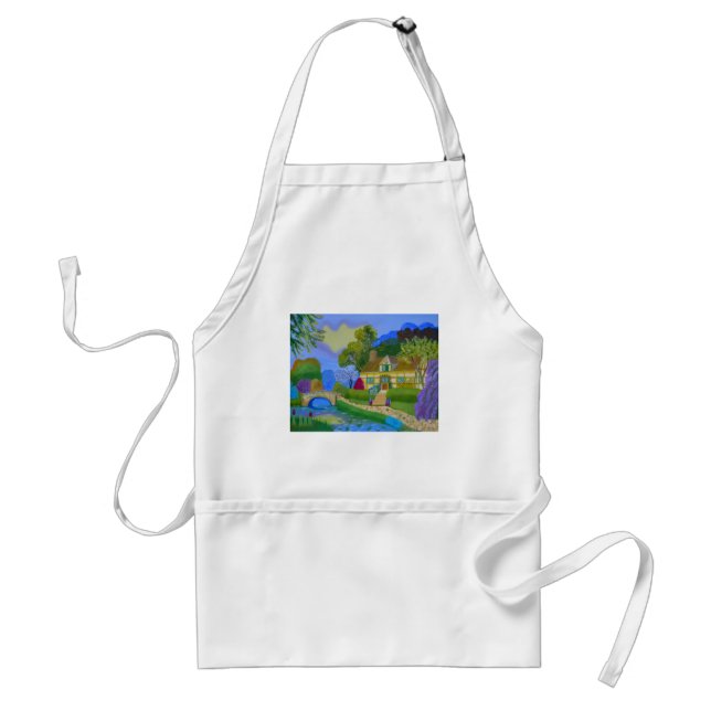Spring Cottage Adult Apron (Front)
