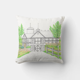 Spring Cottonwood Farm 16x16 Pillow