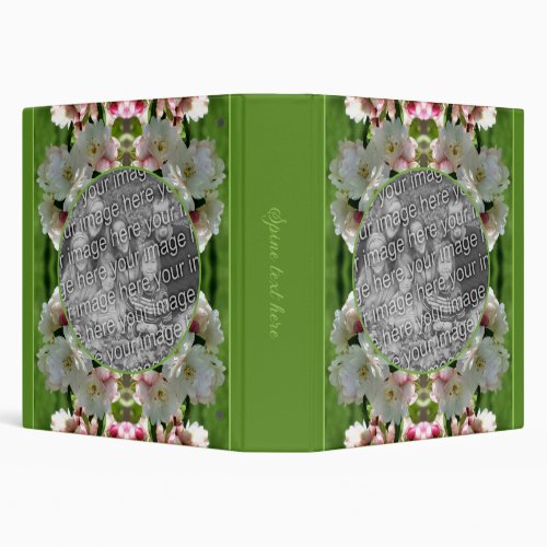 Spring Crabapple Blossoms Frame Add Your Photo 3 Ring Binder