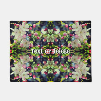 Spring Crabapple Blossoms Personalized Doormat