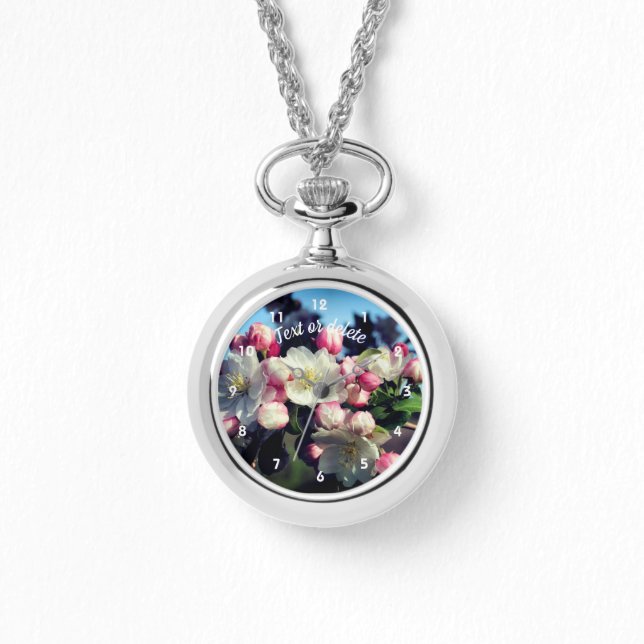 Spring Crabapple Flower Blossoms Personalized  Watch (Front)