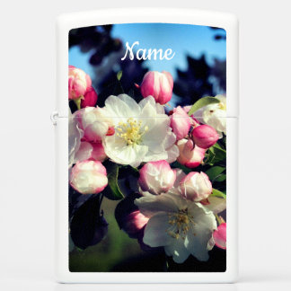 Spring Crabapple Flower Blossoms Personalized Zippo Lighter