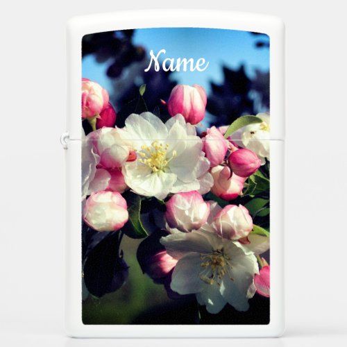 Spring Crabapple Flower Blossoms Personalized   Zippo Lighter