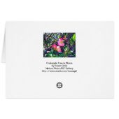 Spring Crabapple in Bloom Card (Back Horizontal)