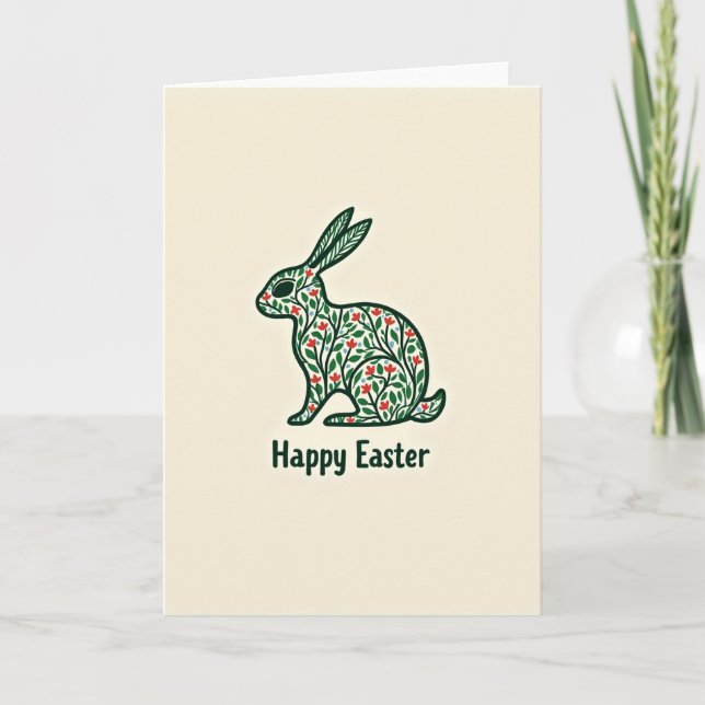 Spring Creature Botanical Card (Front)