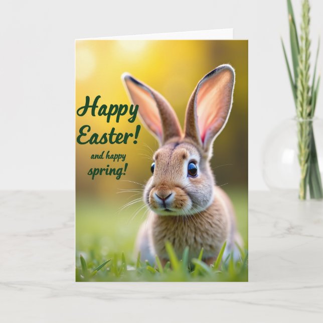 Spring Creature Easter Greeting Card (Front)