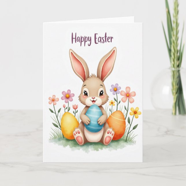 Spring Creature Oval Scene Card (Front)