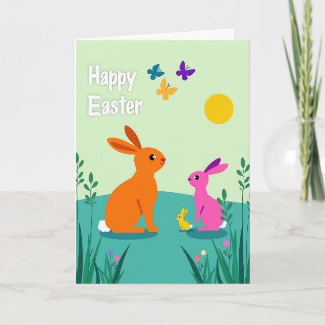 Spring Creatures Happy Day Card (Front)