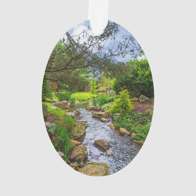 Spring Creek Painterly Ornament (Back)