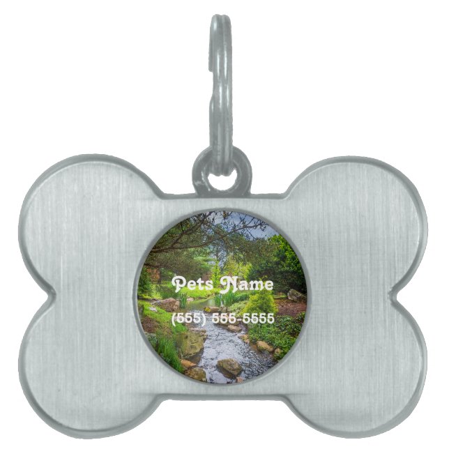 Spring Creek Painterly Pet ID Tag (Front)