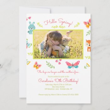 Spring Critters Invitation by PixiePrints at Zazzle