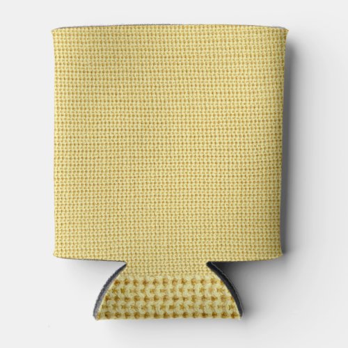 Spring Crochet Yellow Textile Art Can Cooler