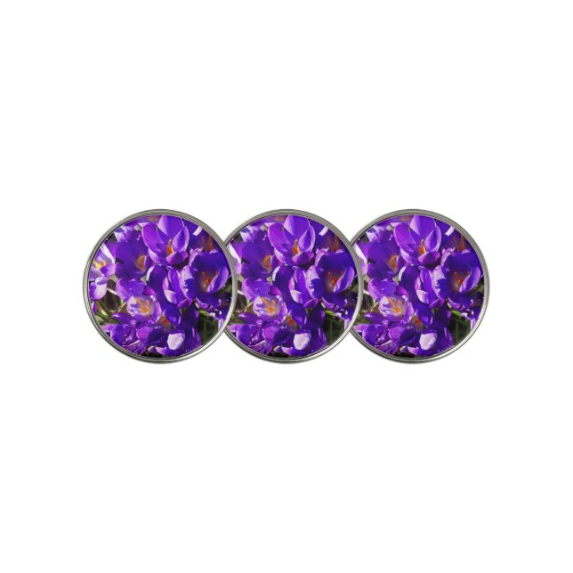 SPRING CROCUS GOLF BALL MARKER (3 Up)