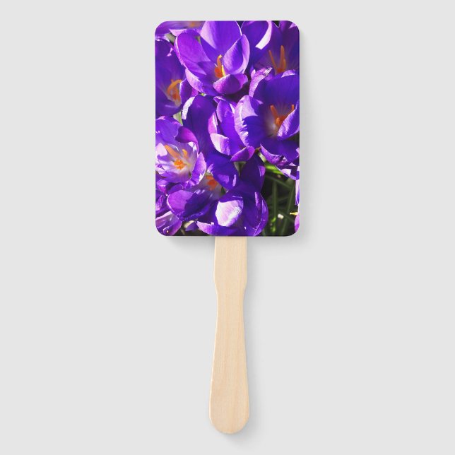 SPRING CROCUS HAND FAN (Front)
