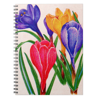 spring crocus notebook