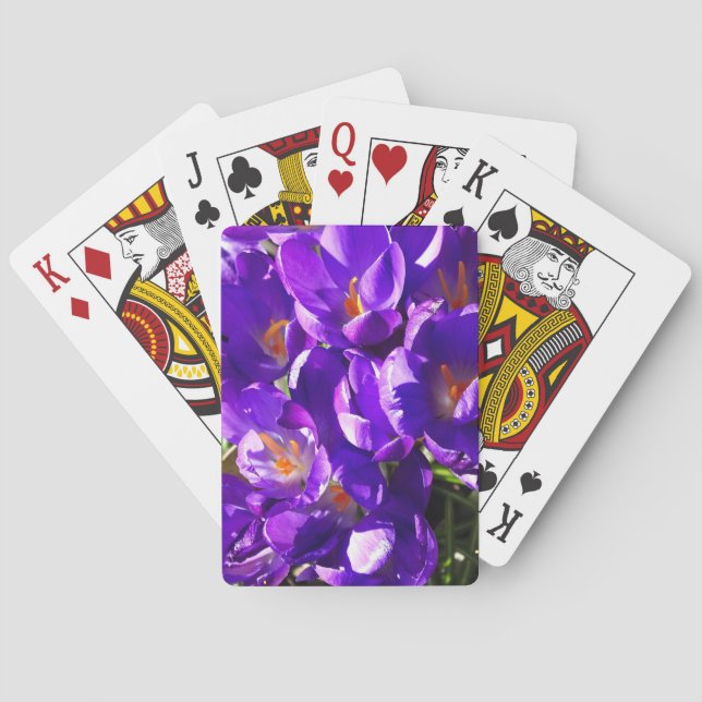 SPRING CROCUS POKER CARDS (Back)