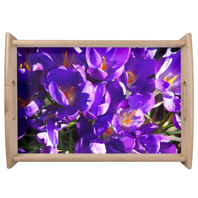 SPRING CROCUS SERVING TRAY (Front)