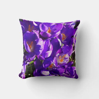 SPRING CROCUS THROW PILLOW