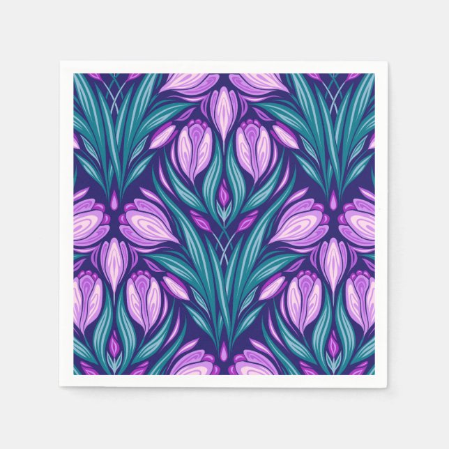 Spring crocuses napkins (Front)