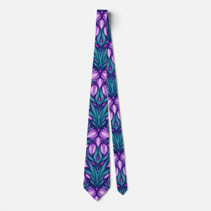 Spring crocuses neck tie