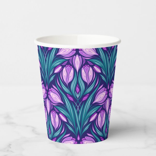 Spring crocuses paper cups (Left)