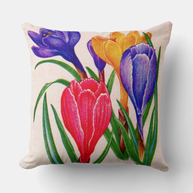 spring crocuses pillow (Front)
