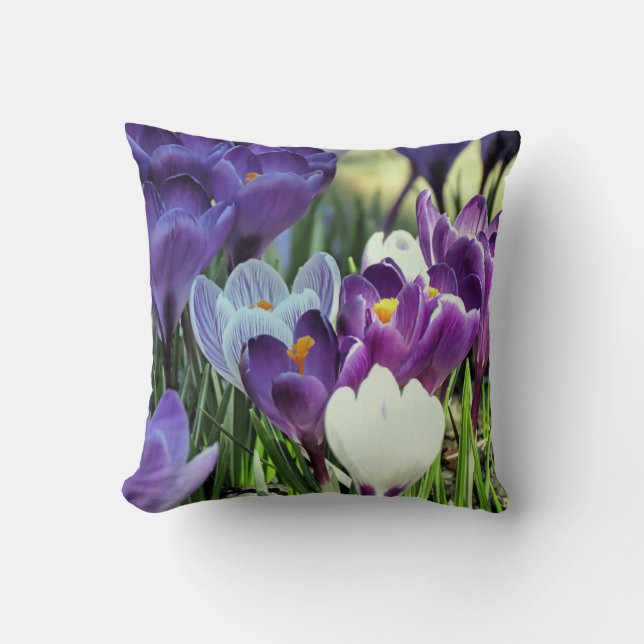 Spring crocuses - pillow (Front)