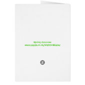 Spring Crocuses with verse notelet / card (Back)