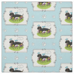 Spring Dachshund Dog Dachsie (black and tan) Cute Fabric