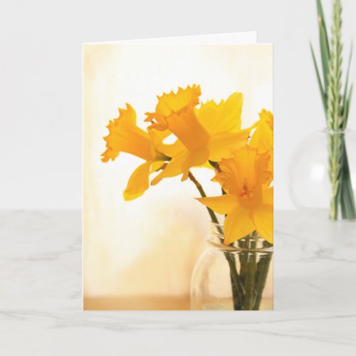 Spring Daffodil Birthday Card