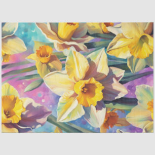 Spring Daffodil Bright Decoupage Paper