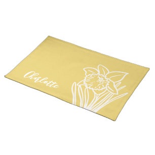 Spring Daffodil Cloth Placemat