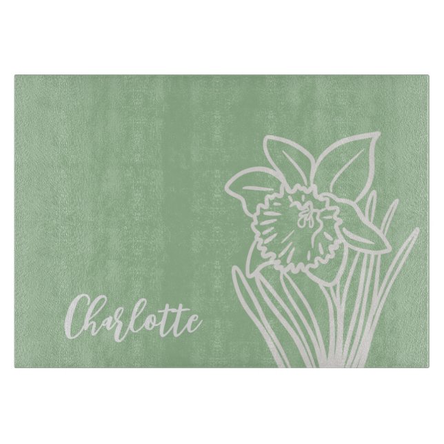 Spring Daffodil  Cutting Board (Front)