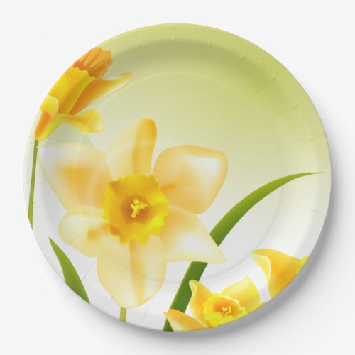 Spring Daffodil Easter Brunch Paper Plates