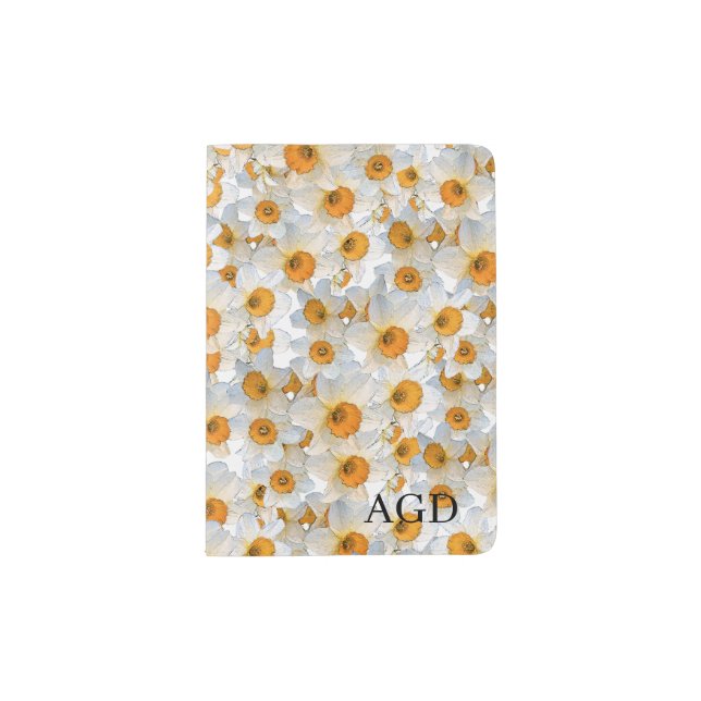 Spring Daffodil Personalized Passport Holder (Front)