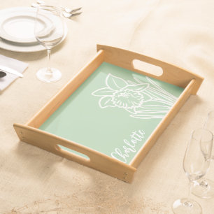 Spring Daffodil Serving Tray